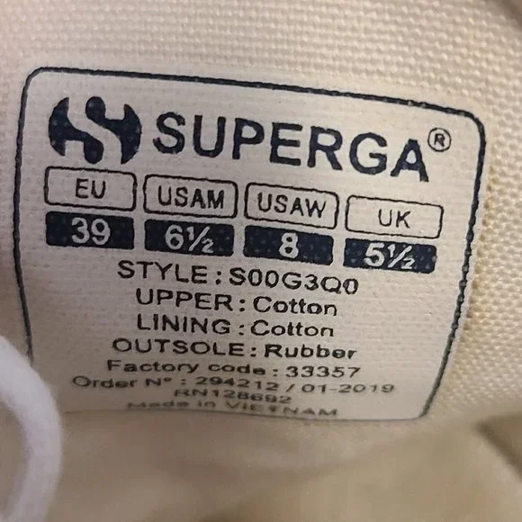 Superga Leopard Print Trainers Sneakers Tennis Shoes Womens 100% Cotton Size 8 - Picture 10 of 10